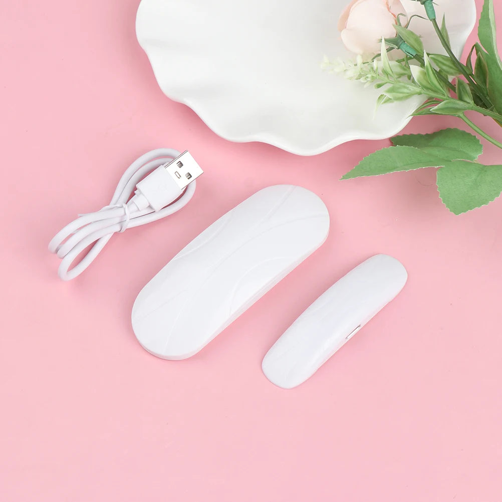 Mini Nail Dryer Machine Micro UV LED Lamp Portable USB Nail Gel Curing Machine Foldable Nail Polish Fast Dry Lighting 2 Speed